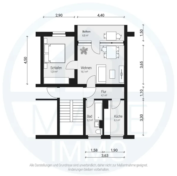 Beispiel Grundriss 2RWE