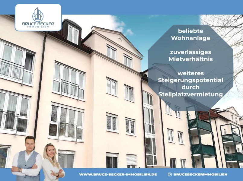 BBI 2446 - Wohnung kaufen in Dresden - Zuverlässig vermietet - 2-Zimmer-Wohnung in gefragter Wohnanlage