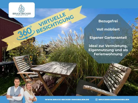 BBI 4586 - Wohnung kaufen in Radeberg - Vielseitig nutzbar! Attraktives, voll möbliertes Apartment mit Terrasse und eigenem Gartenanteil!