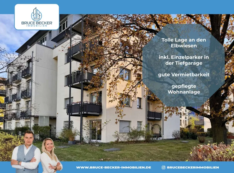 BBI 4790 - Wohnung kaufen in Dresden - Direkt an den Elbwiesen! - Attraktives Single-Appartement mit Terrasse