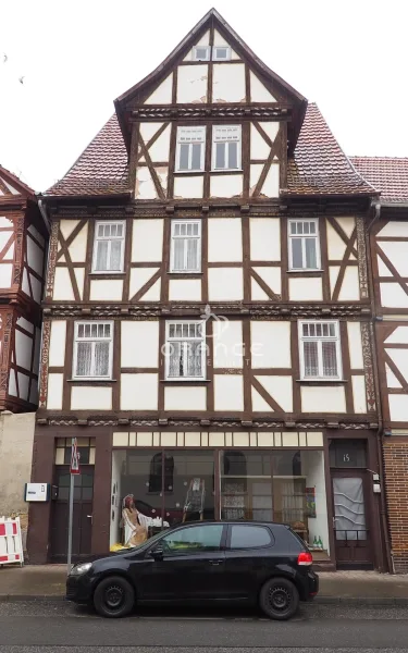 Aussenansicht - Haus kaufen in Wanfried - *** Historisches Wohn- und Geschäftshaus in Wanfried Ortsmitte ***