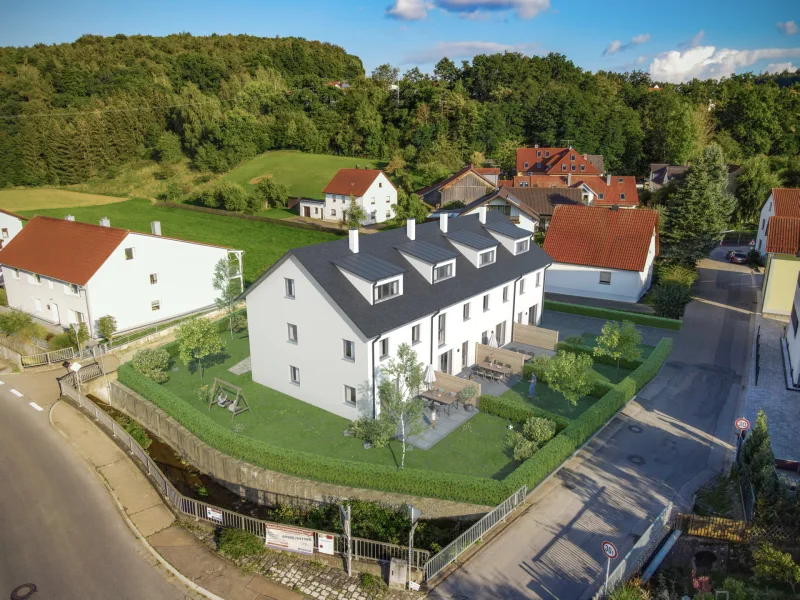 Luftbild - Haus kaufen in Bad Abbach / Lengfeld - ***Naturnahes Reihenhaus***