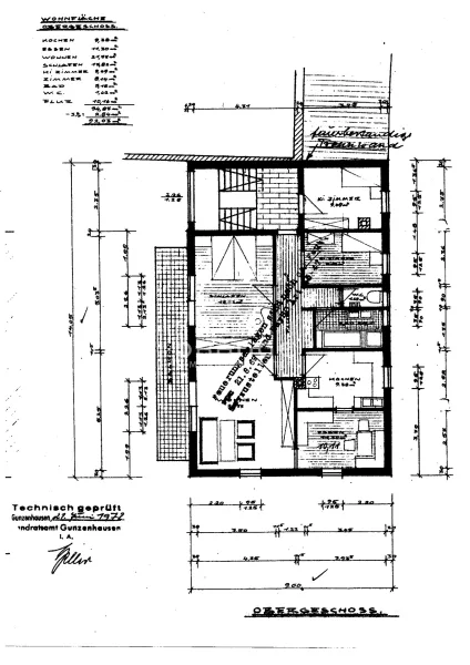 Mietshaus Grundriss 1.OG