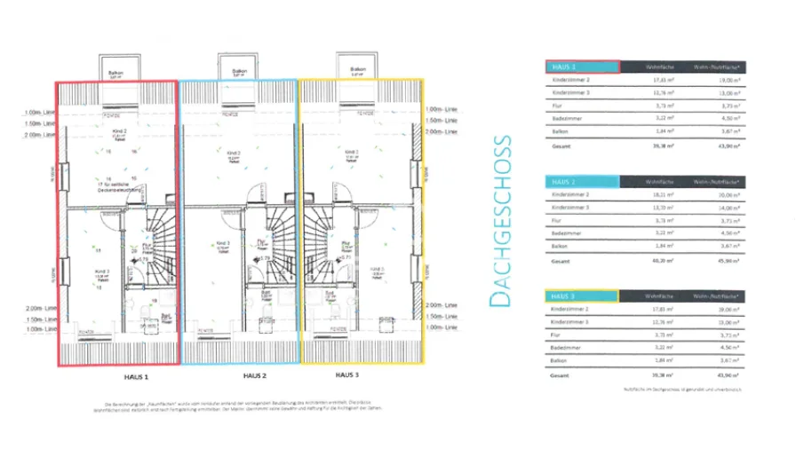 Grundriss Dachgeschoss