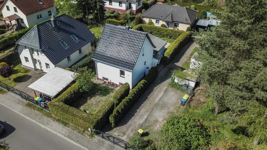 Luftaufnahme 1 - Haus kaufen in Oberkrämer - Ruhig und naturnah wohnen im EFH in Oberkrämer OT Bötzow