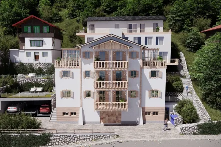 Außenvisualisierung - Wohnung kaufen in Berchtesgaden - ***Viel Platz + Wintergarten gefällig?***