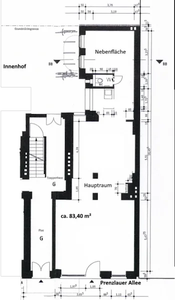 Prenzlauer Allee 223 - Grundriss L1