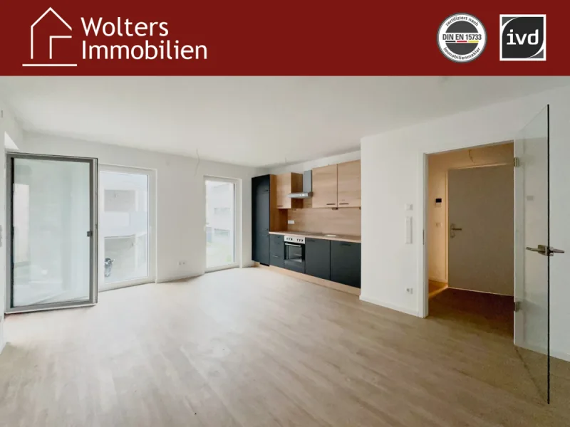 Wohn-/Esszimmer - Wohnung mieten in Gütersloh - Moderne Singlewohnung mitten in der City!