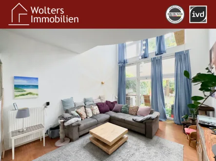 Wohn-/Esszimmer - Haus mieten in Gütersloh - Individuelle Doppelhaushälfte mit versetzten Ebenen!