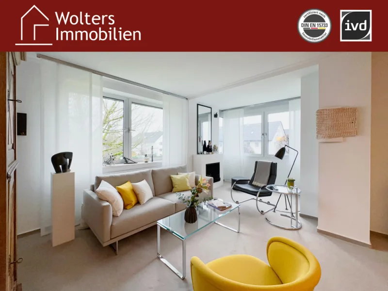 Wohn-/Esszimmer - Wohnung kaufen in Gütersloh / Kattenstroth - Stilvolle 2-Zimmer ETW in Kattenstroth!