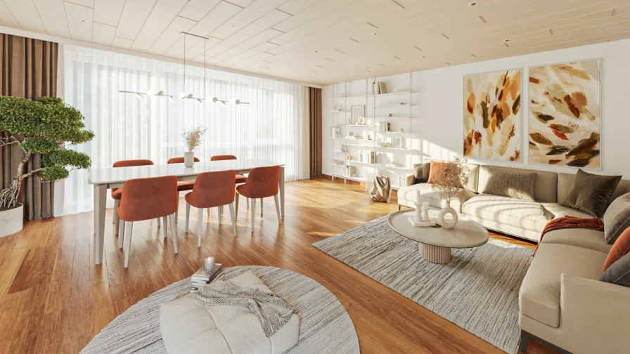 Titelbild - Wohnung kaufen in Schwieberdingen - Geräumige 3-Zimmer Terrassenwohnung mit Tiefgarage, Schwimmbad und Sauna