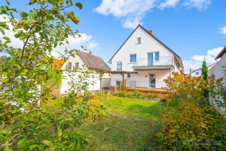 Hinteransicht - Haus kaufen in Bingen-Gaulsheim - Freistehendes Einfamilienhaus mit Option zum Zweifamilienhaus und großem Grundstück