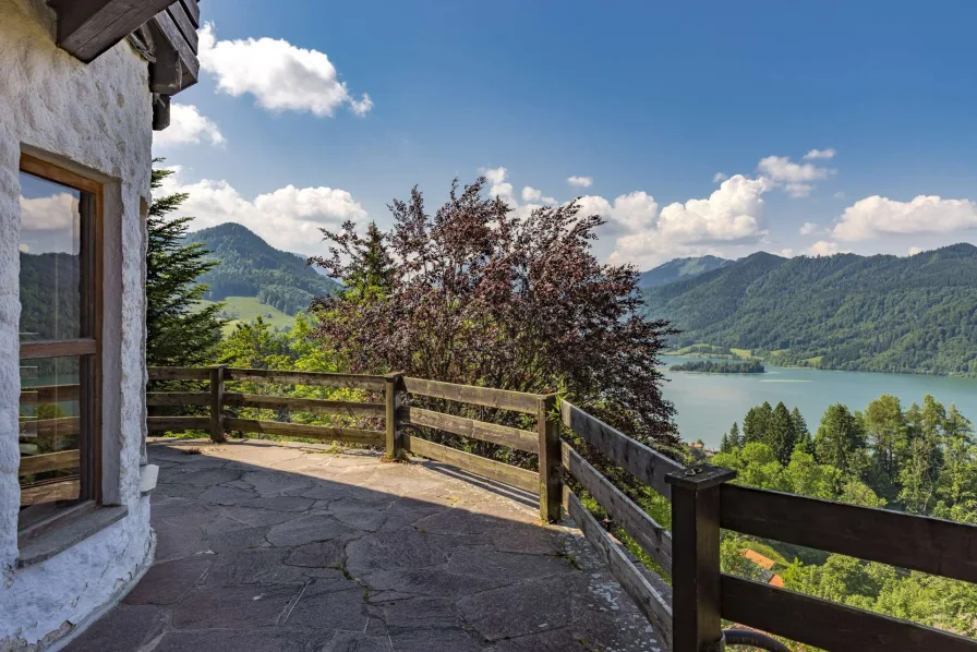 Ausblick von der Terrasse im EG