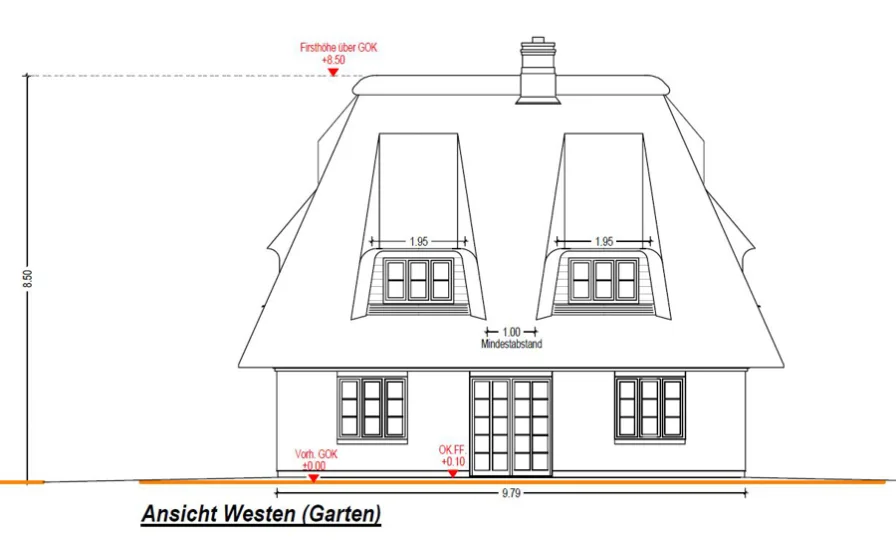 Ansicht Westen 