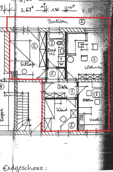 Grundriss EG Whg. 2