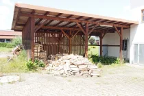 Carport, Holzlager