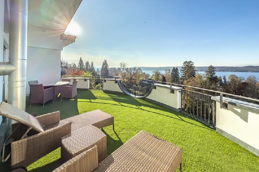 Dachterrasse Süd-Westausblick