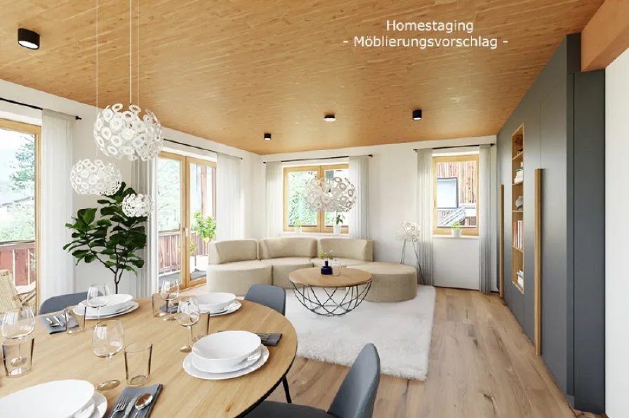 Wohnen Homestaging Möblierungsvorschlag