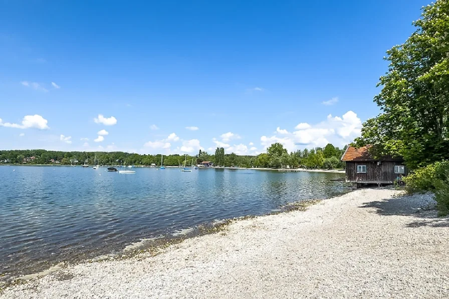 Der Ammersee - nur ca 150 Meter entfernt