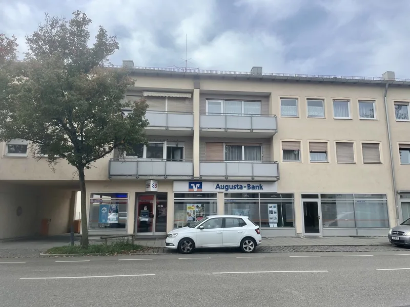 Außenansicht - Wohnung kaufen in Gersthofen - Gut vermietete 2 ZKB mit Balkon in bester Citylage von Gersthofen