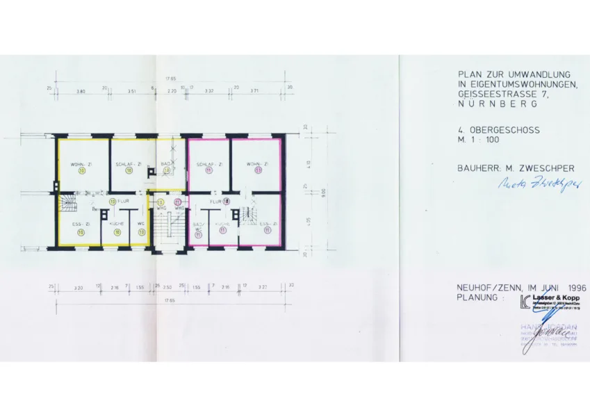 Grundriss 4. Obergeschoss