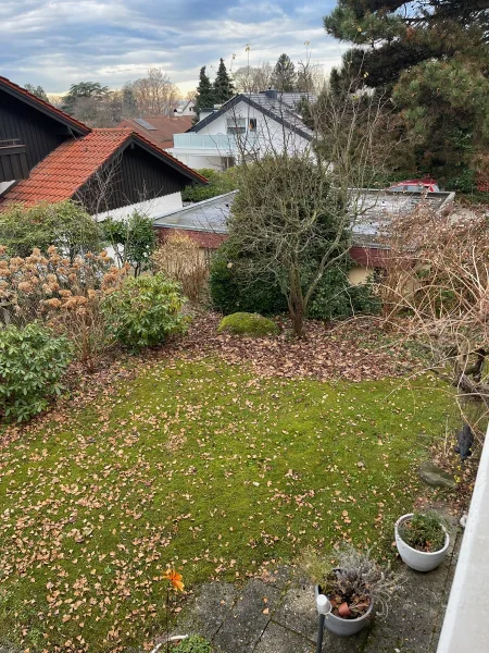 Blick auf die Garage