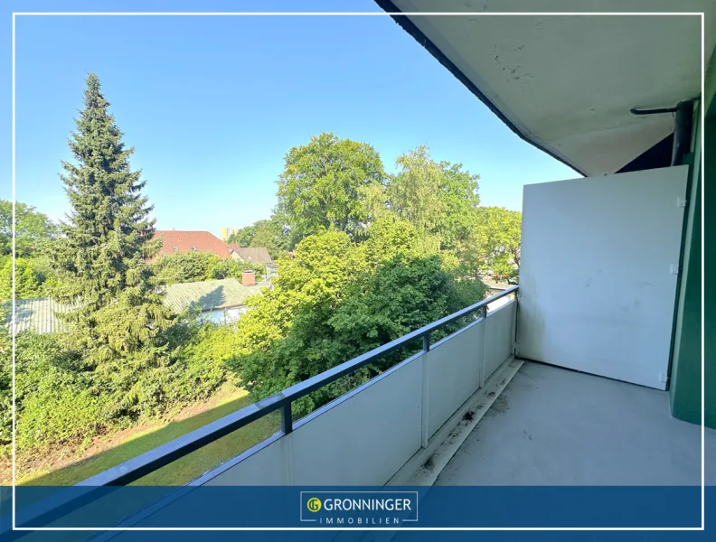 Titelbild  - Wohnung kaufen in Norderstedt / Harksheide - Individuell gestaltbare 3-Zi.-Wohnung mit großem Balkon und Blick ins Grüne