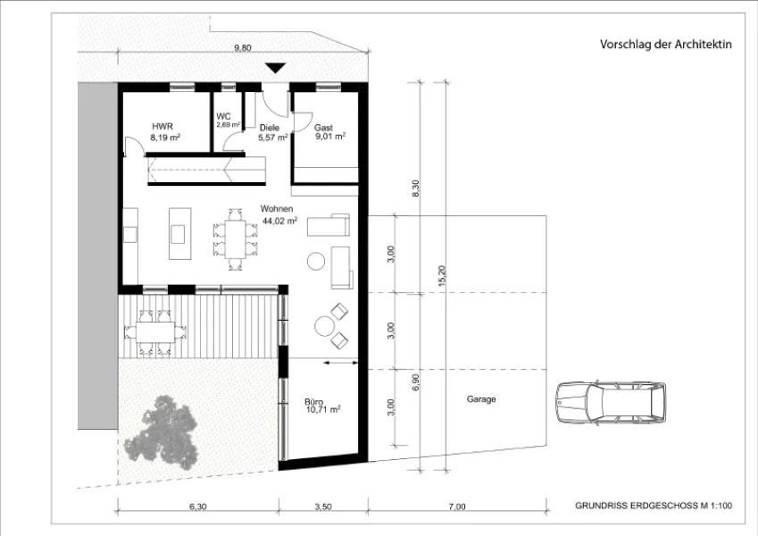 Vorschlag der Architekten