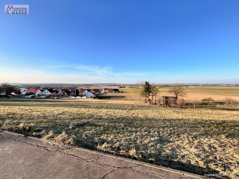 Aussicht - Grundstück kaufen in Buttenwiesen / Lauterbach - Wunderbares Baugrundstück Lauterbach LKR Dillingen-Donau