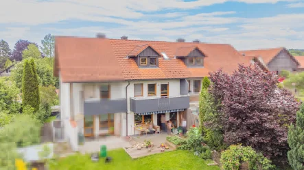 Ansicht Westen - Haus kaufen in Leutkirch im Allgäu / Ausnang - Familienfreundliches Reihenmittelhaus in ländlicher Lage