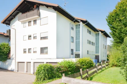 Außenansicht - Wohnung kaufen in Oberstaufen - Gemütliche 2-Zimmer-Wohnung mit Terrasse in ruhiger zentrumsnaher Lage von Oberstaufen