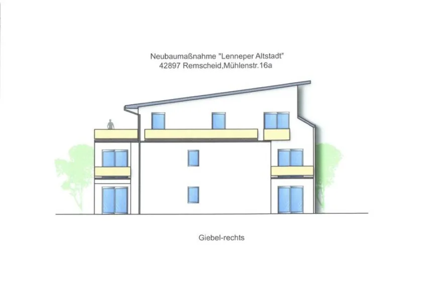 Giebel-rechts - Wohnung kaufen in Remscheid -  Die Alternative zum Kauf eines 1 Fam. Hauses in Lennep !