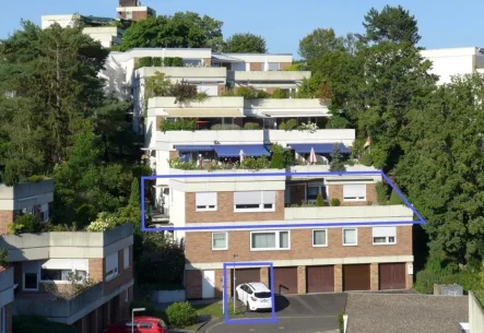 Außenansicht - Wohnung mieten in Kassel - Helle 5-ZKB-Wohnung mit großer Dachterrasse (WG geeignet) in KS-Wolfsanger