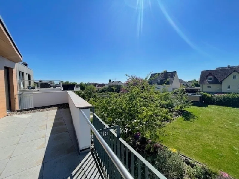 Blick von der Dachterrasse  Penthouse