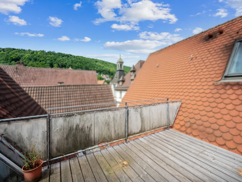 Dachterrasse und Aussicht