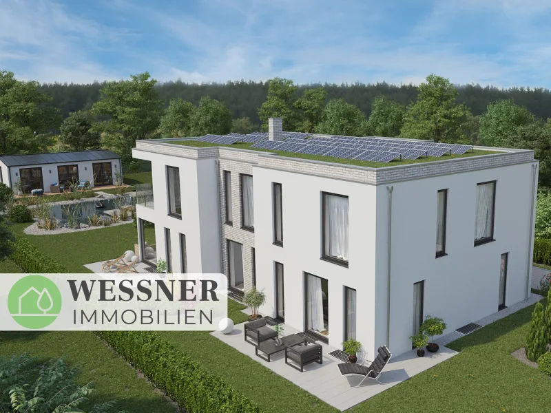 Titelbild - Haus kaufen in Falkensee - Einzigartige Komposition aus Eleganz und Modernität: Wohnen und Arbeiten in Ihrer Traumimmobilie