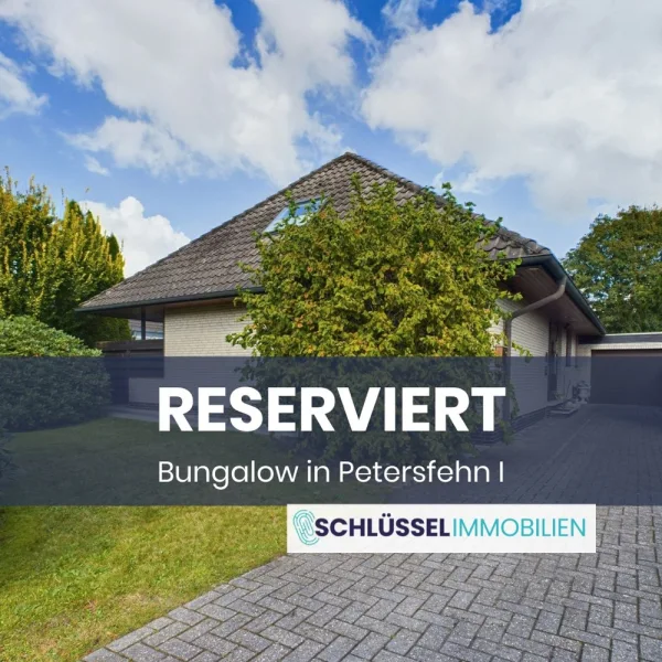 Titelbild - Haus kaufen in Bad Zwischenahn | Petersfehn - IHR NEST AM BUSSARDWEG | Bungalow mit ausgebautem Dachgeschoss