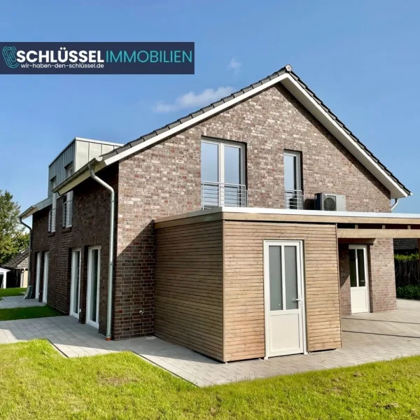 Rückansicht - Haus kaufen in Wildeshausen - NEUES HAUS - NEUES KAPITEL | NEUBAU Doppelhaushälfte im Zentrum von Wildeshausen