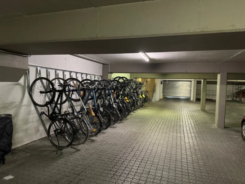 Zufahrt zur TG bzw. Bereich für die Fahrräder
