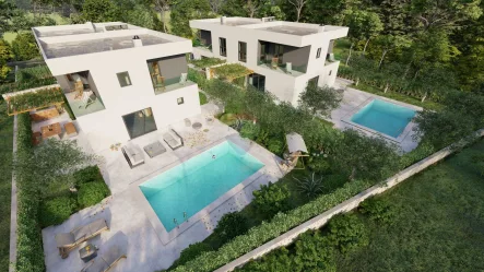 1 - Haus kaufen in Porec - Neue Stadtvilla mit Pool in Meernähe!