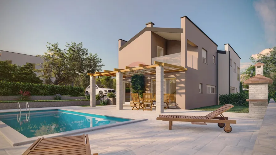 8 - Haus kaufen in Porec - Neubau: Moderne Doppelhaushälfte mit Pool