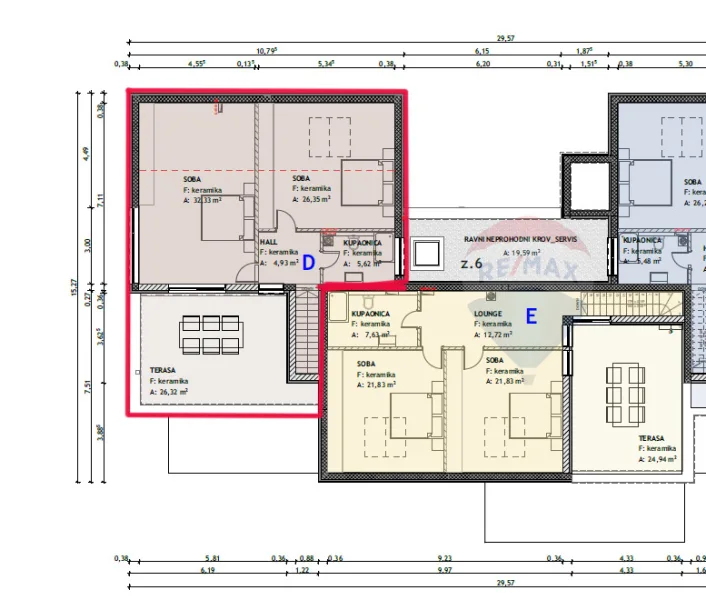 GRundriss-Whg D 2.Etage