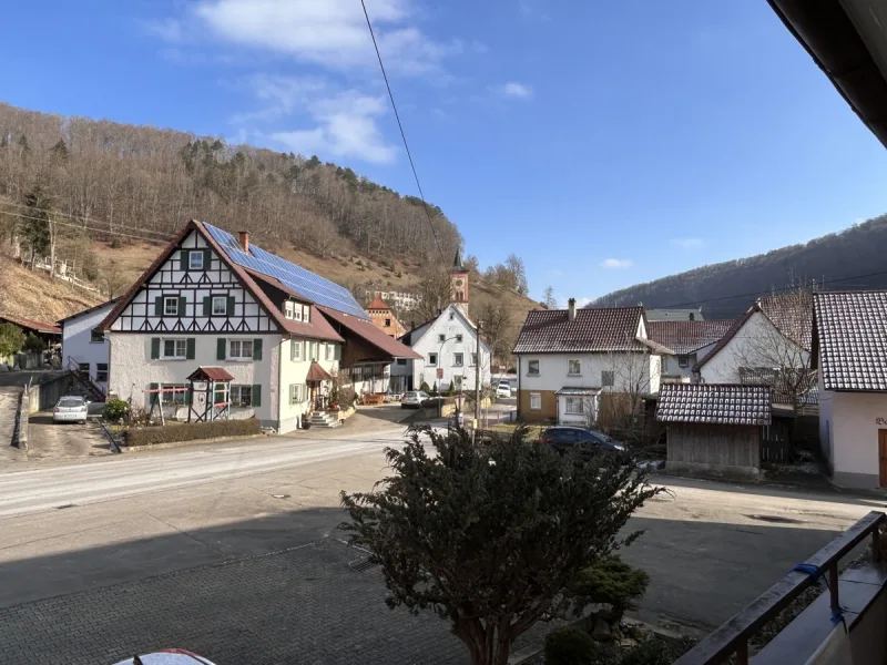 Ausblick vom Balkon