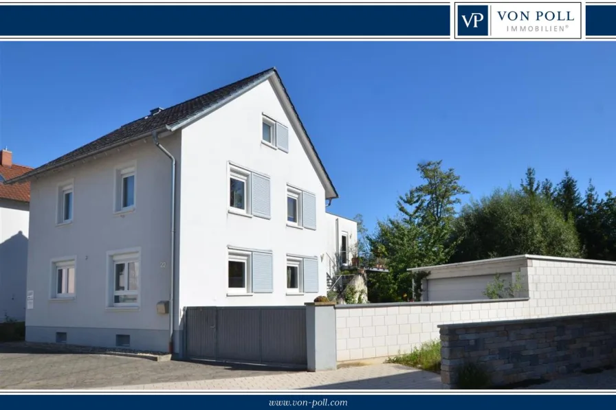 Ansicht von der Straße aus. - Haus kaufen in Herxheim - Großzügiges Wohn- und Geschäftshaus mit 322m² Wohn-/Nutzfläche – umnutzbar als 2-Familienhaus