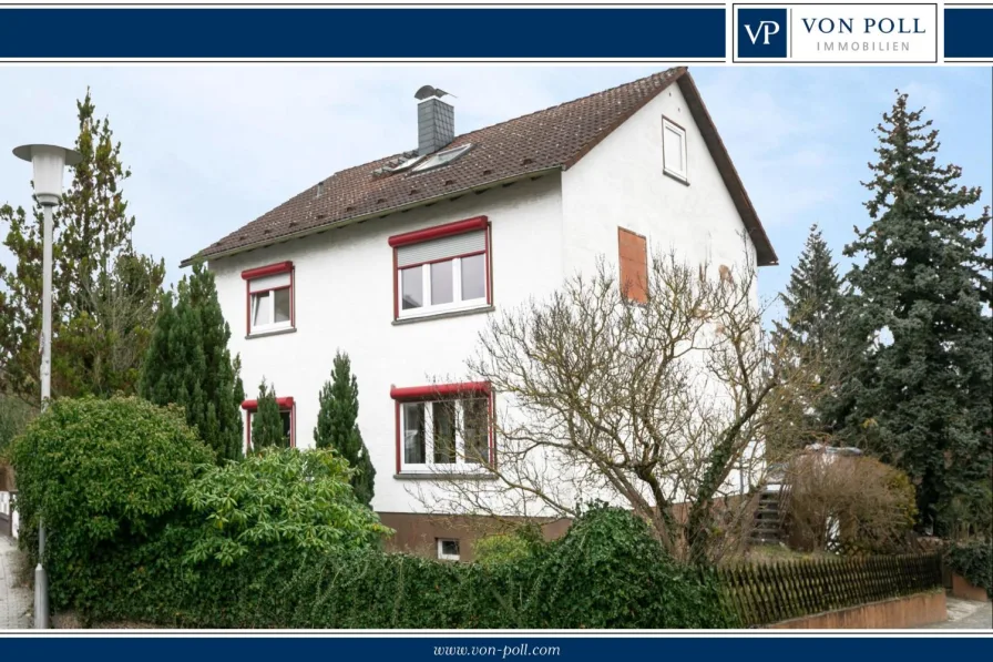 Hausansicht-Logo - Haus kaufen in Rödermark - Großzügiges und modernisiertes Einfamilienhaus mit Naturgarten am Landschaftsschutzgebiet