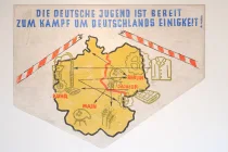 DDR-Kunstwerk - Die deutsche Jugend ist bereit zum Kampf um Deutschlands Einigkeit