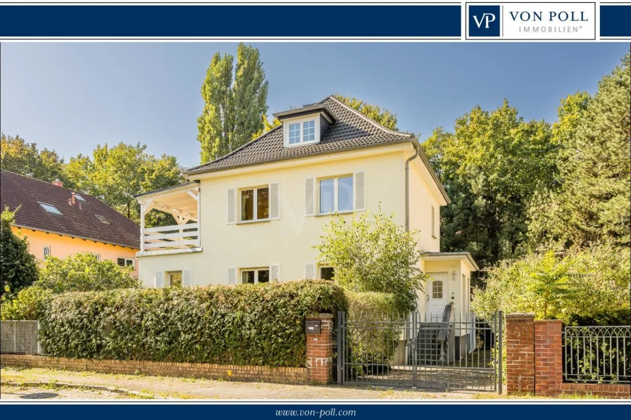 Ansicht - Haus kaufen in Berlin - Pankow - Beeindruckende Stadtvilla mit modernem Anbau in Toplage von Pankow