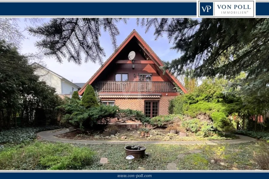 VP Rückansicht - Haus kaufen in Neuenhagen bei Berlin - Großzügiges und komfortabel ausgestattetes Einfamilienhaus mit Blick in die Natur