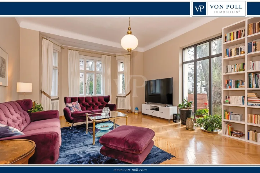 VP Wohnzimmer - Haus kaufen in Berlin / Wendenschloss - Zeitgenössische Villa in einmaliger Lage in Wendenschloss