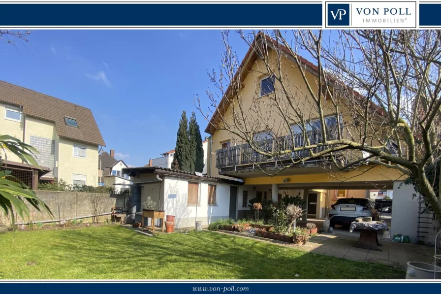  - Haus kaufen in Kelsterbach - Geräumiges Mehrfamilienhaus mit großem Innenhof und Anbau